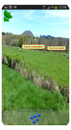 Copie d'écran de l'application "Panorama"
